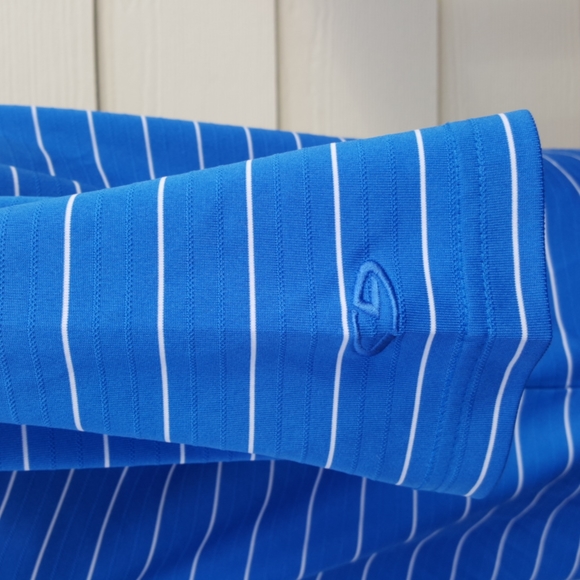 CHAMPION GOLF Blue Stripe Unisex Polo Golf Shirt (Men's - S, Women's - M) - Picture 9 of 12